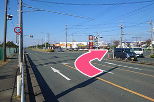 泉町方面からの道順02