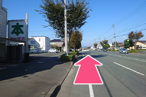 泉町方面からの道順03