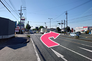 三方原スマートインター方面からの道順01